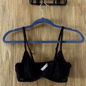 Ambrielle Black Lowcut Bra